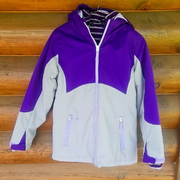 Lands' End Other - Land's End- Purple Grey 3 In 1 Jacket, Fleece, Parka